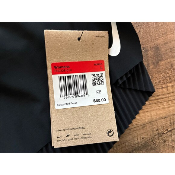 Nike Women Large AeroSwift Dri-FIT ADV 3" Running Shorts Black FN2328-010 New - Picture 3 of 5